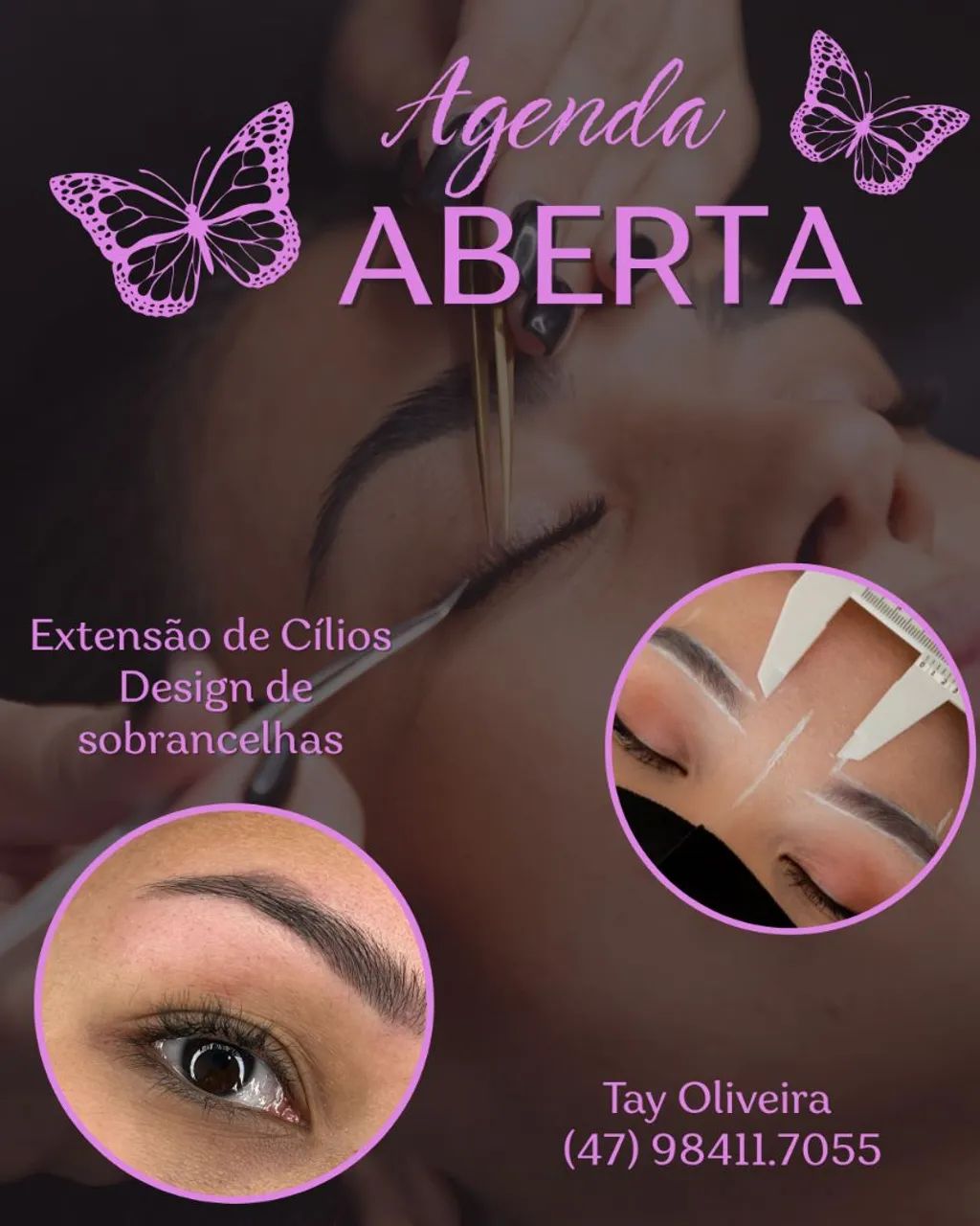 Cílios e sobrancelhas 