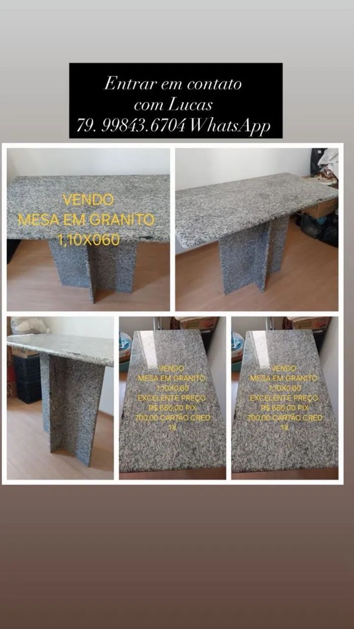 Mesa em granito