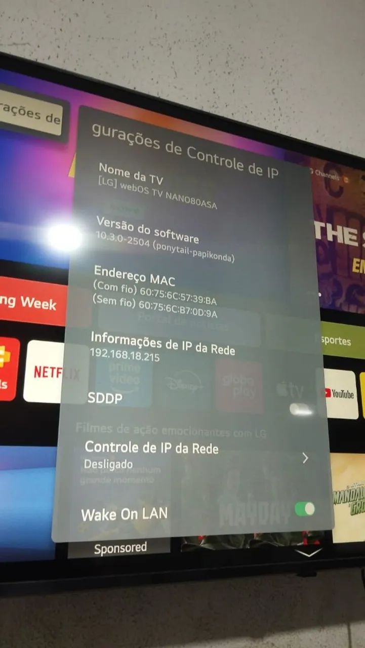 Tv LG 50 POLEGADA SEMI-NOVA SMART 4k 