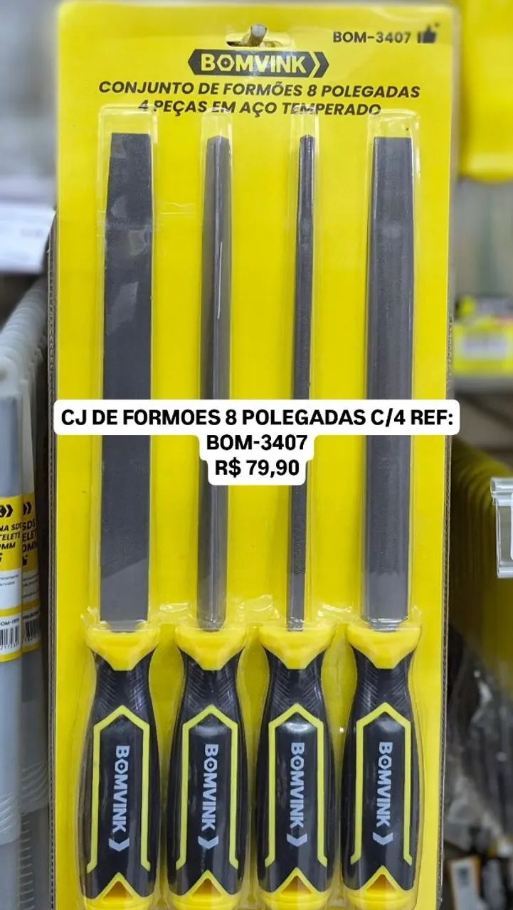 CJ DE FORMOES 8 POLEGADAS C/4 REF: BOM-3407<br>