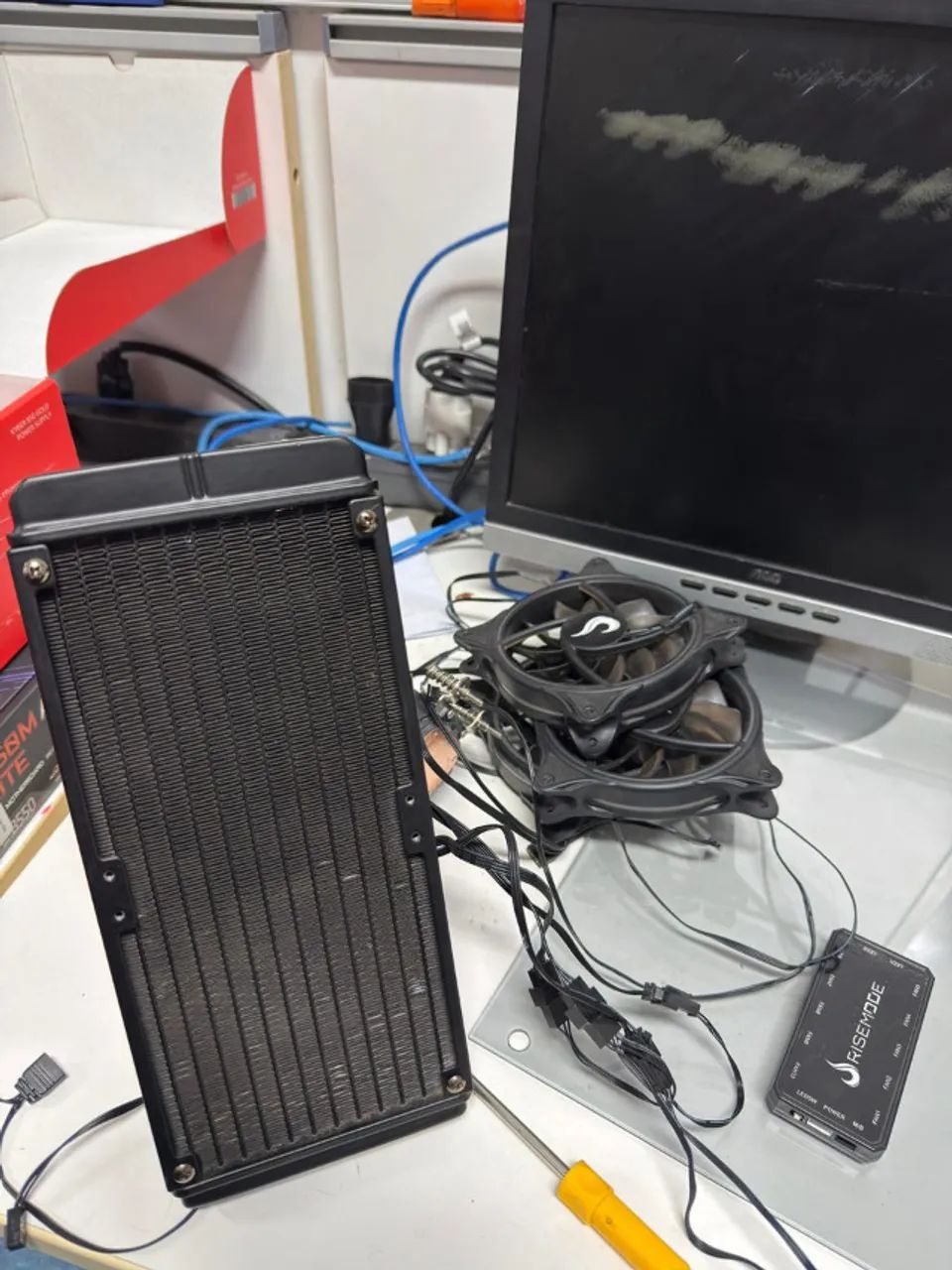 Kit Water Cooler Rise Mode 240mm + 3 Fans ARGB 120mm - Foto 3