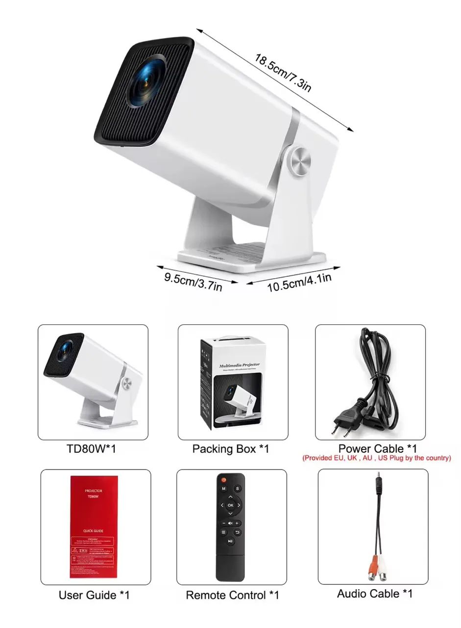 Projetor 4k thundeal td80 com Android 13 - Foto 3