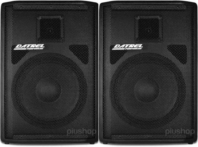 Kit Caixa De Som Datrel Ativa AT12-250 + Caixa passiva CE250 500w Watts Rms 12 Polegadas A