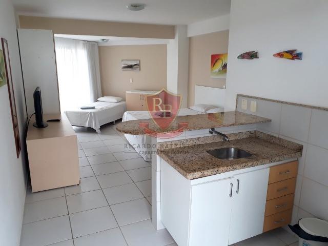 Flat mobiliado em Ponta Negra, lado sombra, linda vista - Foto 8