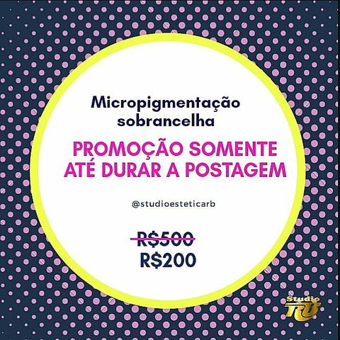 PROMOÇÃO temporária fim de ano Micropigmentação Microblanding