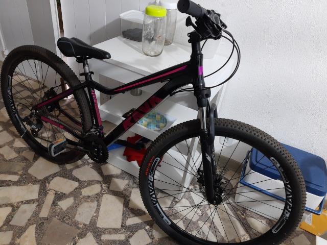 Bicicleta feminina aro 29 rava nina tsw + capacete - Foto 2