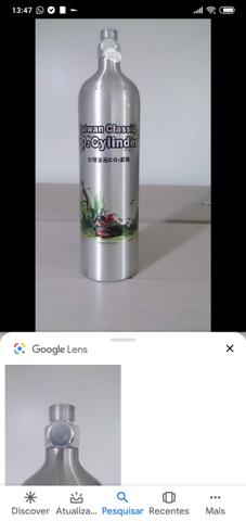 Cilindro de Co2 2 litros para aquário