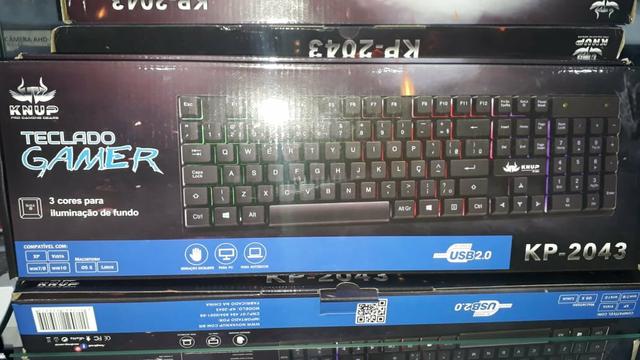 Teclado game semi mecânico knup kp-2043 iluminado 2043 - Foto 2