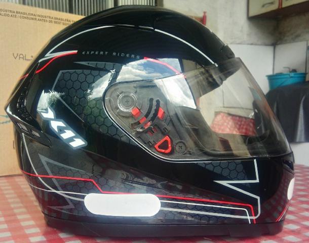 Capacete X11 || Modelo: Volt - Preto || Tam. 60 || Usado - Foto 5