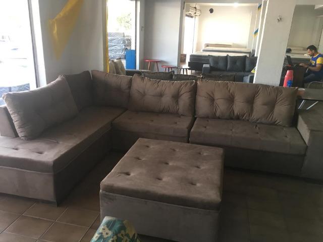 Sofa gigante de canto de 1.999 agora por apenas 1.499 a vista whatsapp;na descrição