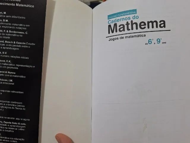 Livro Cadernos de Mathema: jogos de matemática de 1 a 5 ano