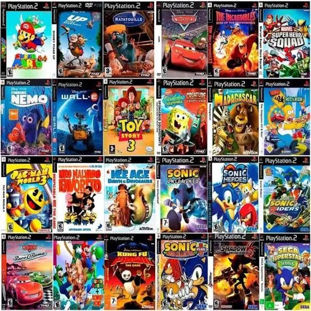 5 Jogos Novos Ps2! Jogos Infantis Playstation 2!