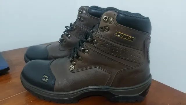 Bota Coturno Botina Caterpillar 100% Couro Legítimo Promoção