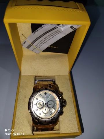 Relógio Invicta Pro Diver 0074 Banhado a ouro 18k