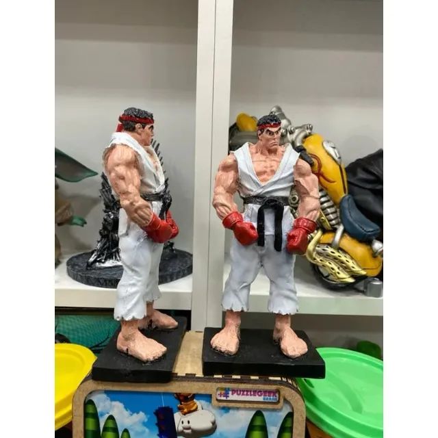 Boneco Ryu Street Fighter Action Figure Miniatura em Resina - Foto 4