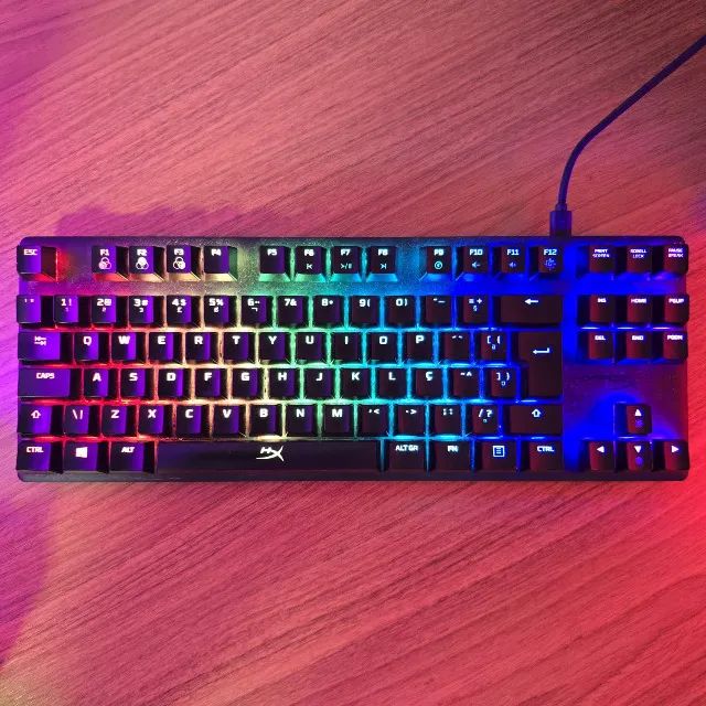 Teclado Mecanico Gamer Hyperx Alloy Origins Core Rgb Switch Hyperx Red Abnt Perif Ricos E