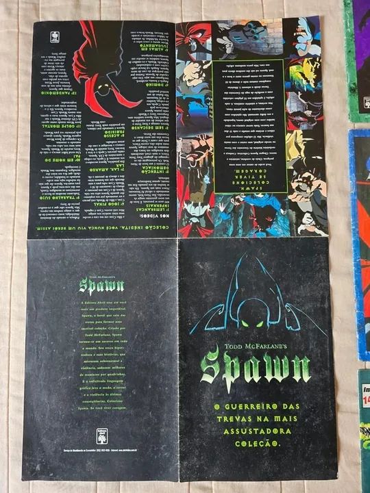 Lote Mangás e poster Spawn - Foto 4
