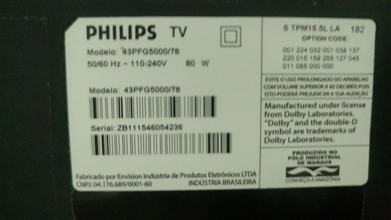 Tv Philips 43PFG5000/78