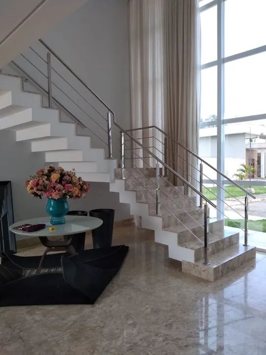 Corrimão de escada em aço inox