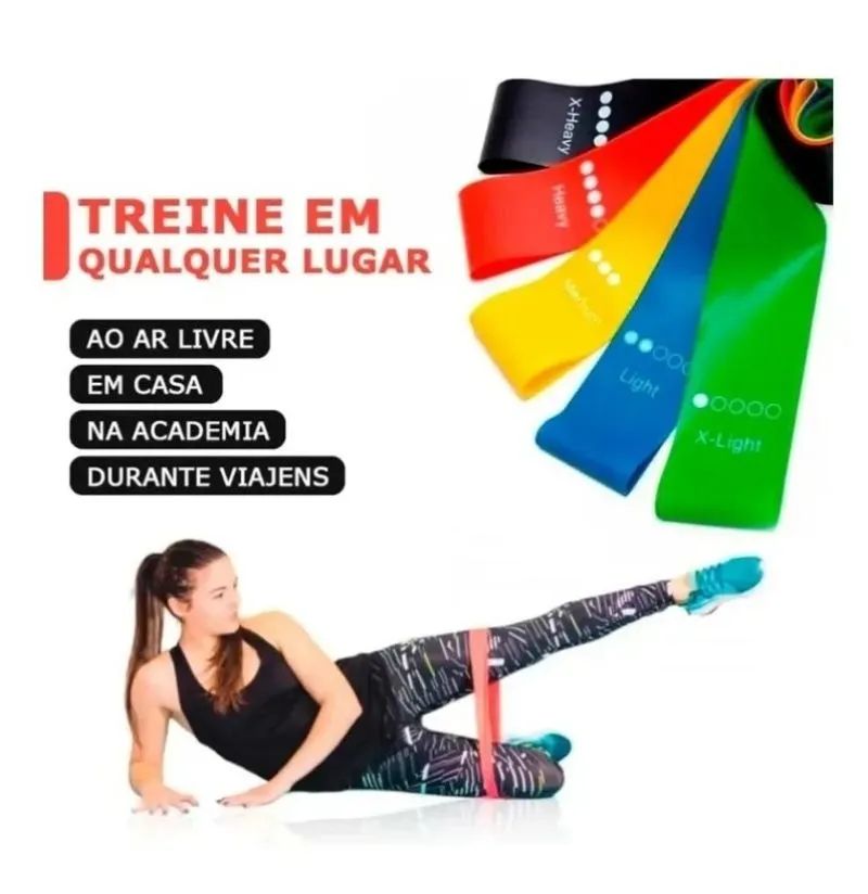 Kit Mini Bands + corda de pular  - Foto 2