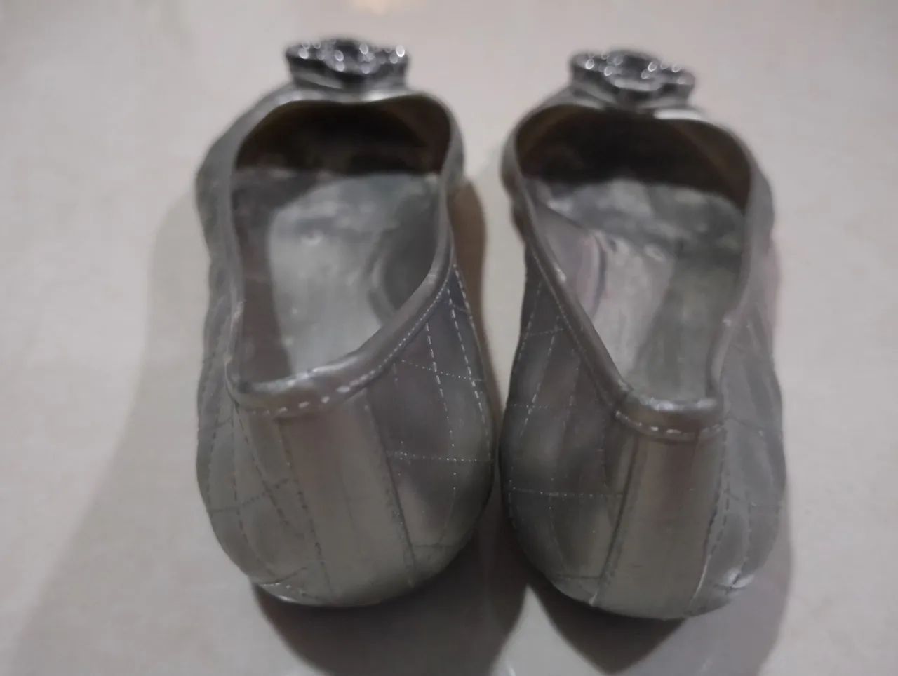 Sapatilhas Prateadas Capodarte n°25 - Foto 4