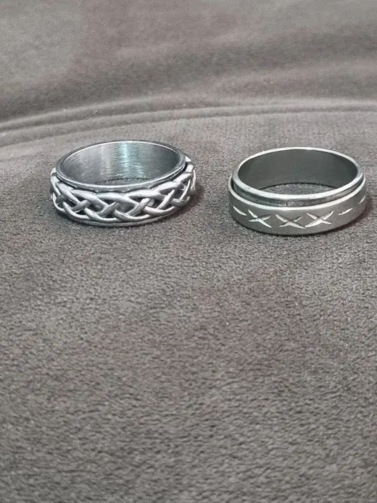 Anel Aço Inox giratórios - Estilo Viking, Cruzes e Corda - Foto 2