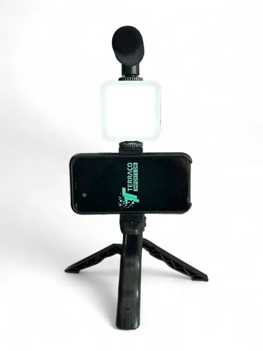 Kit Tripé Para Celular Com Led e Microfone - Foto 4