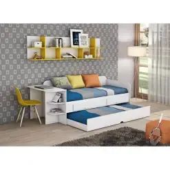  Sofá Cama Helena 3 Lugares com Escrivaninha Cimol - Foto 2