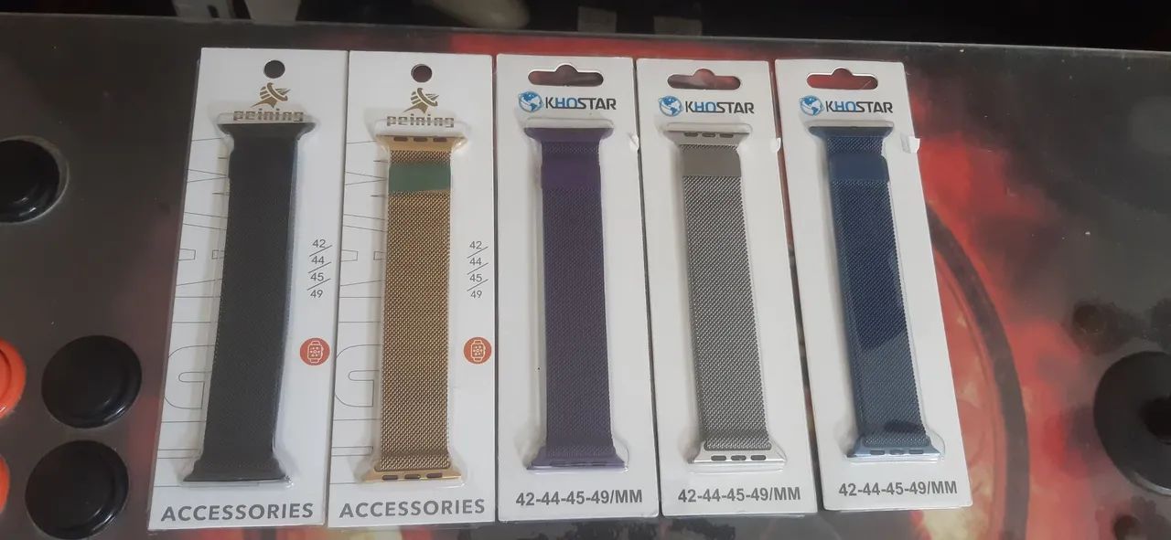 Pulseira de metal imã smartwatch - 42/49mm - já é o menor preço - Foto 2