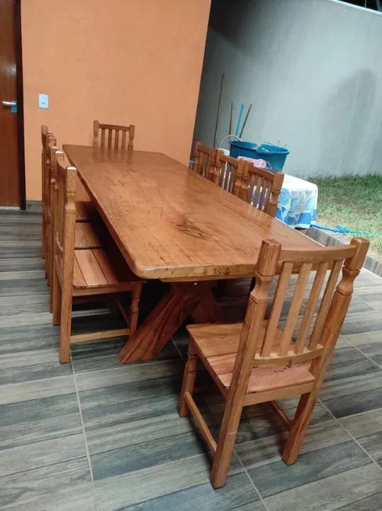 Mesas Rústicas com bancos ou cadeiras entrega imediata - Foto 3