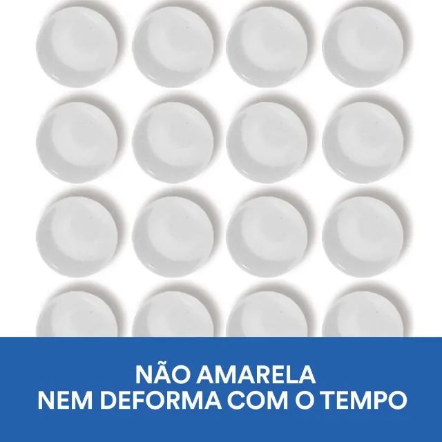 Protetor Adesivo Silicone Anti-Impacto Redondo Transparente 8mm 24pcs - Foto 5
