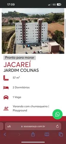 Captação de Apartamento a venda na Estrada Theofilo Teodoro Resende, Jardim Colinas, Jacarei, SP