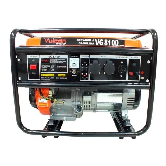 Gerador de Energia 6.5Kva 6500w 15Hp Gasolina 4t Bivolt Vg8100 Vulcan - Foto 3