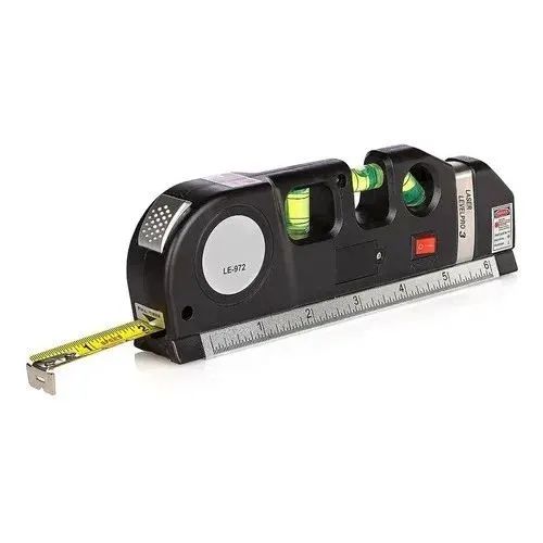 Nível A Laser 3 Linhas E Trena Régua Nivelador Pedreiro LuaTek LV-3 - Foto 5