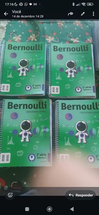 Apostilas Bernoulli 2 Ano do EM. Seminovas, sem marcas de uso e sem riscos. R$ 600,00 - Foto 2