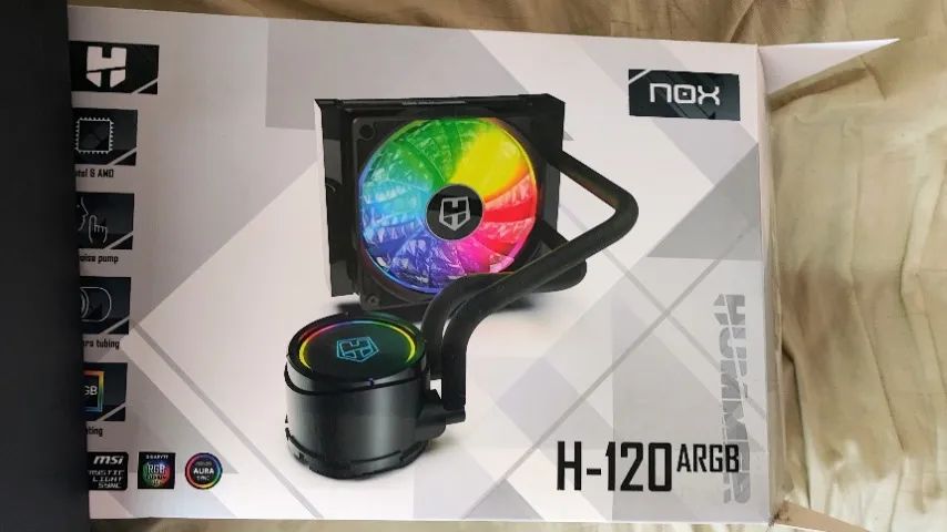 Water Cooler Nox Hummer H-120ARGB, 120mm, RGB - NXHUMMERH120ARGB