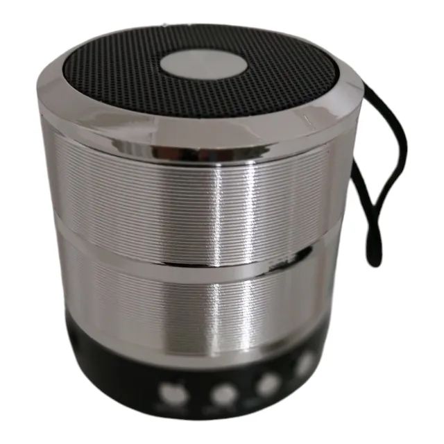 CAIXA DE SOM GRASEP MODELO D-BH887 COR PRATA