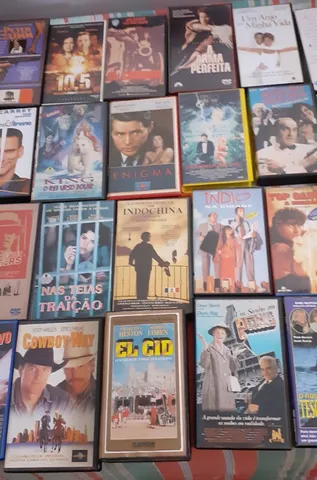 Fitas vhs originais 4 por R$ 160