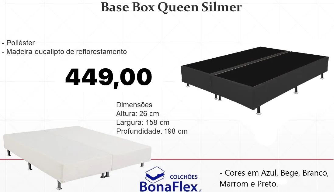 Base Box Queen Silmer - ENTREGA HOJE !!! 