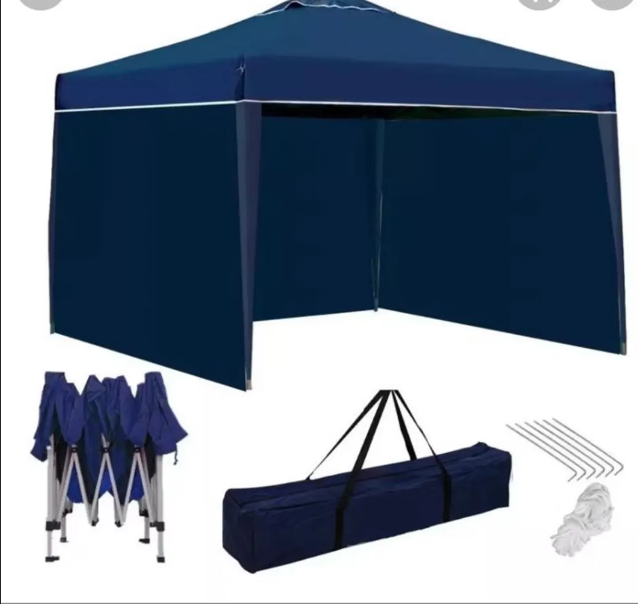 Tenda Gazebo preta 3x3m - Ideal para Acampamento