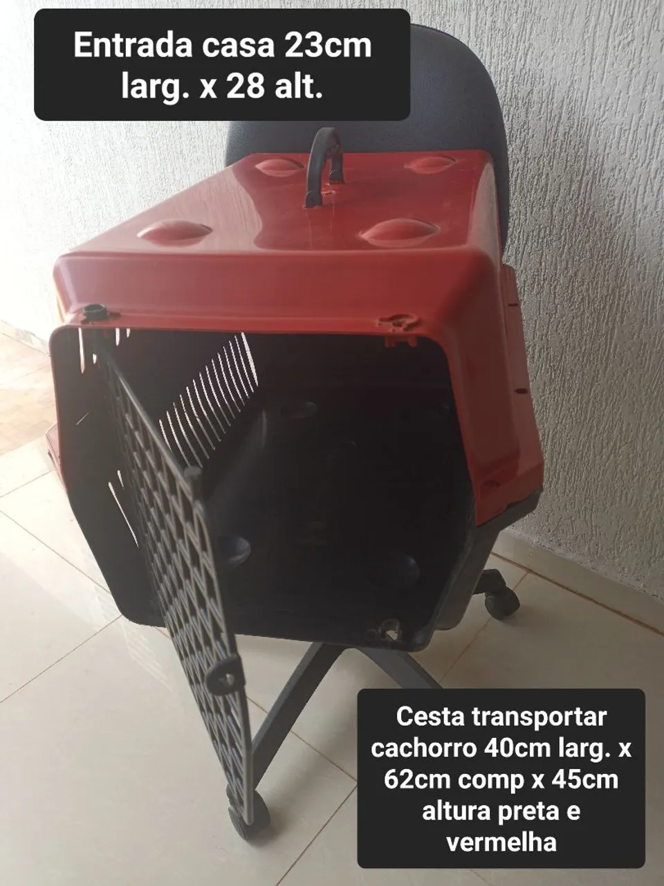 Cesta para transportar cachorro