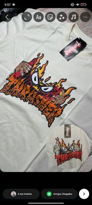 Camisa Oversized Thrasher original 