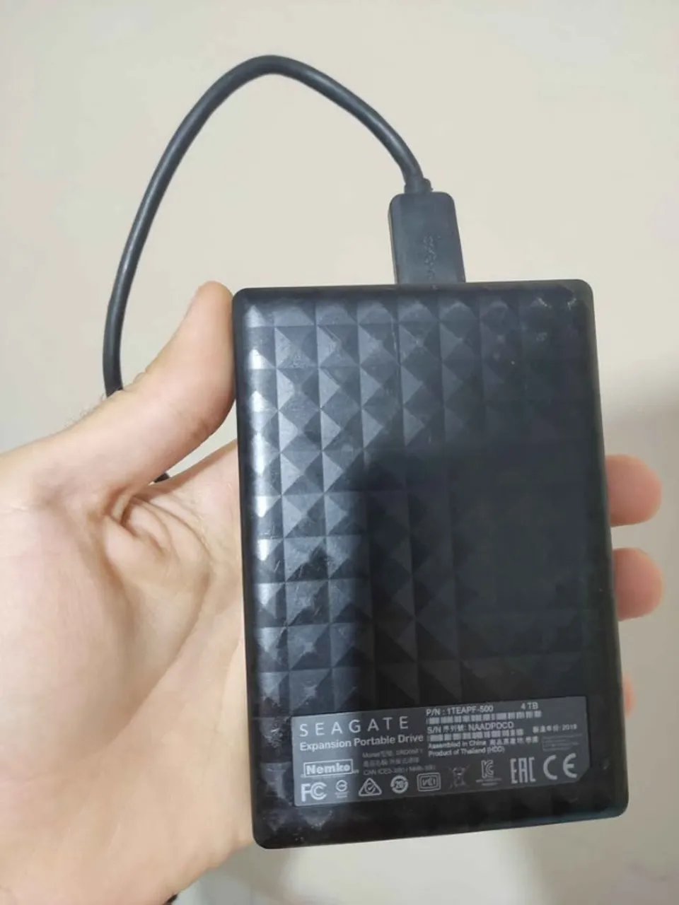 Hd externo 4tb Seagate Barracuda