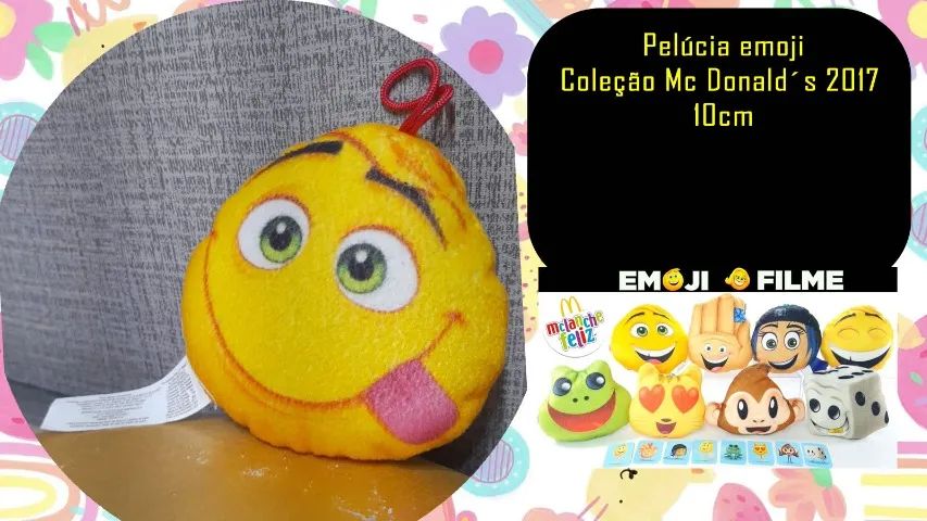 Pelúcia emoji Coleção Mc Donald´s 2017 
