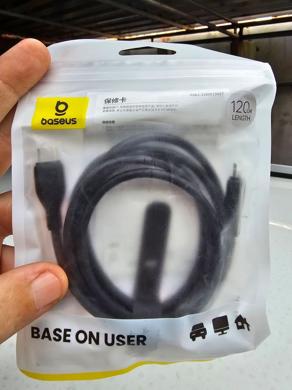 Cabo Baseus Type-C para Lightning 20W 1.2m - Carregamento Rápido - Foto 2