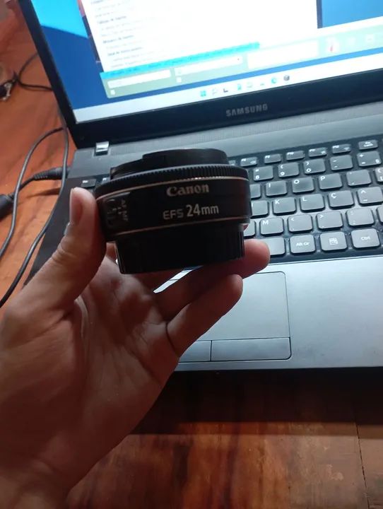 LENTE EFS 24MM CANON NOVA