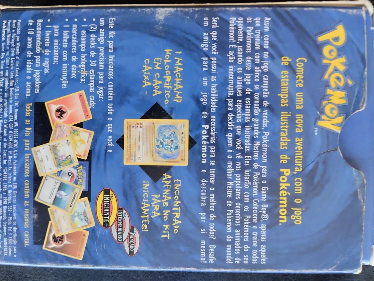 Pokémon Cartas TCG Deck Inicial Original 1999 Base Set com Caixa - Foto 2