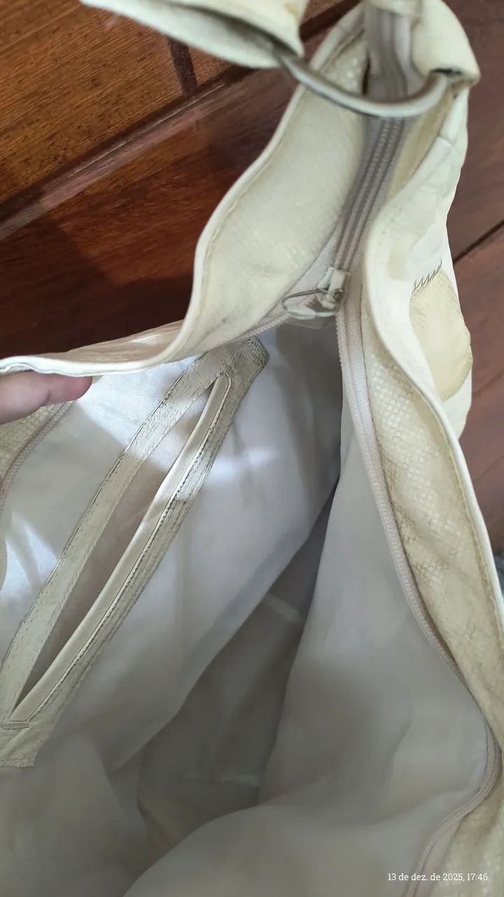 Bolsa couro cobra - Foto 3