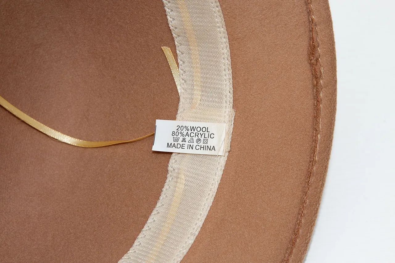 Chapéu bege com flor - Foto 4