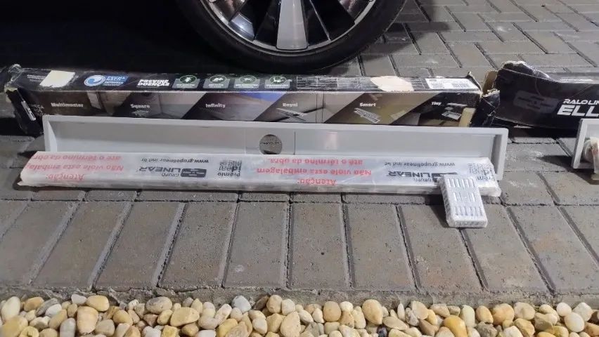 Ralo Linear ELLEVE Royal 117 com Tampa Inox 90cm  - Foto 3